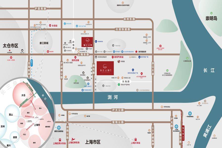 春江云锦揽月