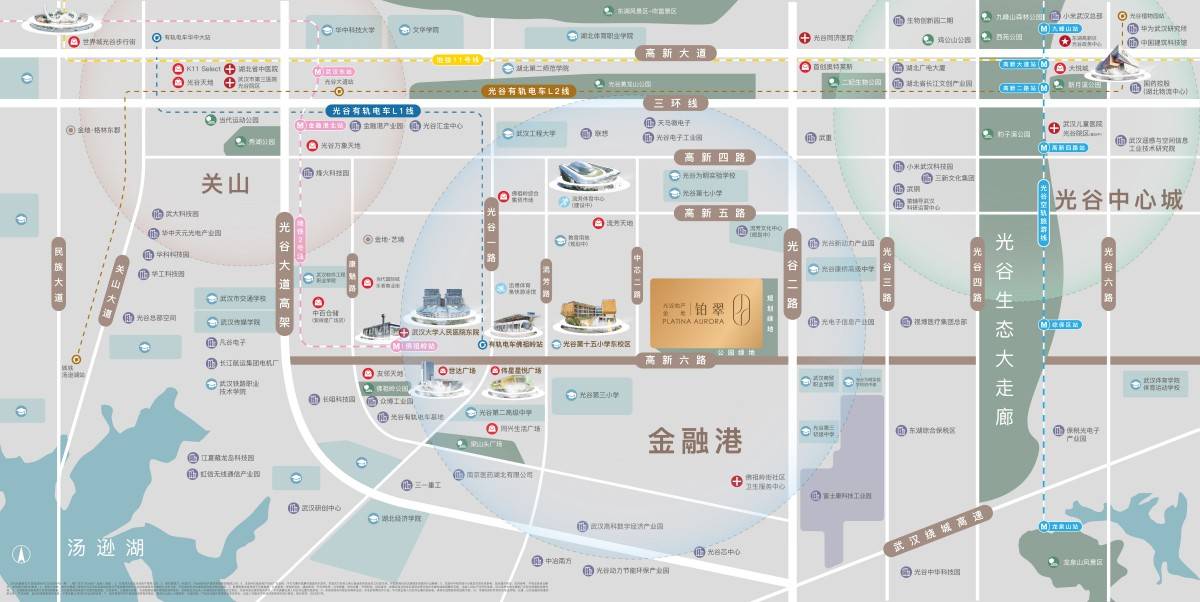 光谷地产金地铂翠